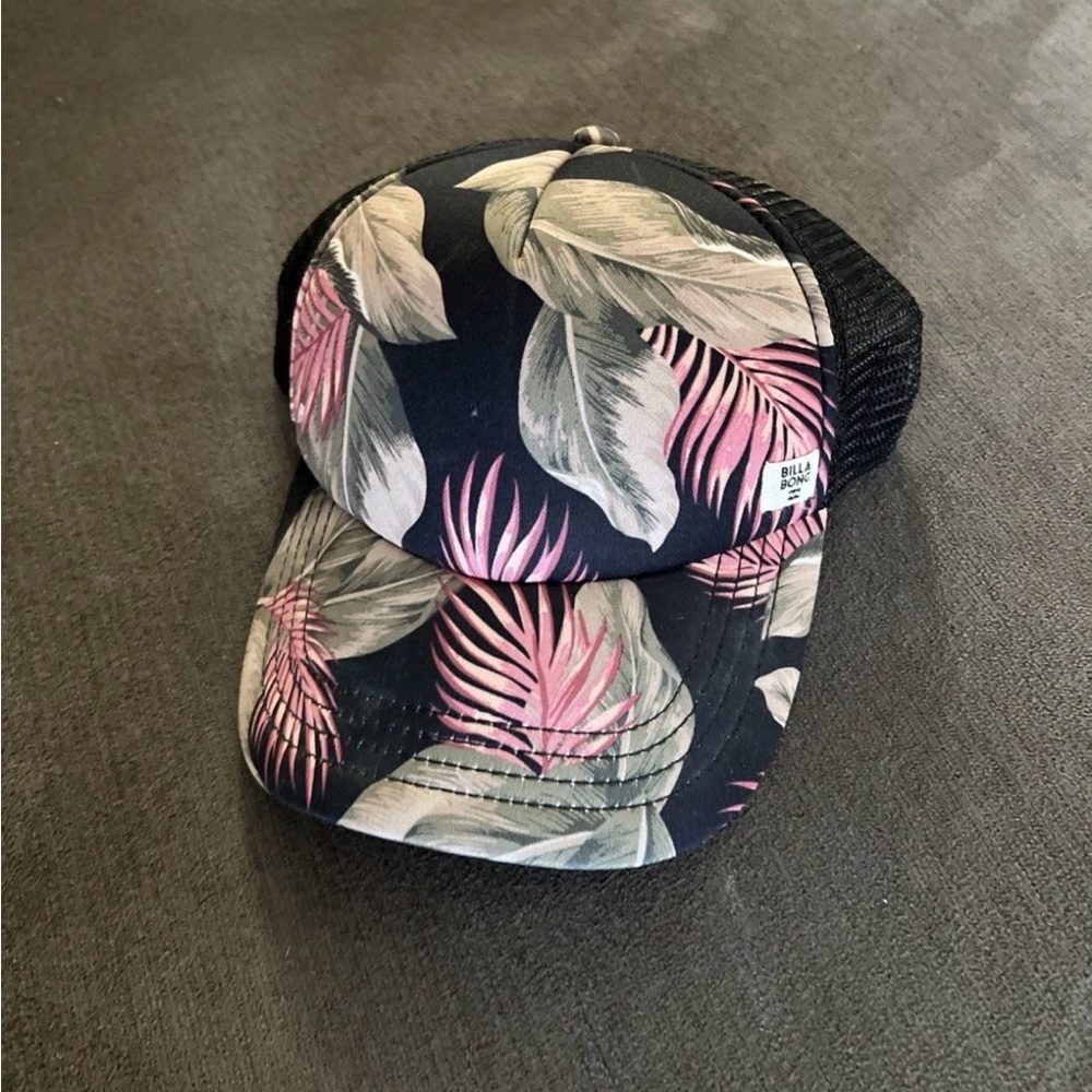Billabong Black Tropical Trucker Hat